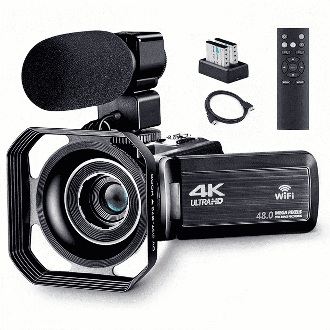 4K ULTRA HD デジタルカムコーダー 本体 Amazon | 4K Ultra HDデジタルビデオカメラ、WIFI 3インチIPSカラー
