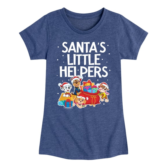 Paw Patrol - Santa's Little Helpers Fitted Short Sleeve Graphic T-Shirt