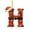 H, variant on DAMAI 26 Pcs Red Initials Christmas Ornaments for Tree, 2D Acrylic Personalized Gnomes Decorative Monogram Pendants with Santa Hat Belt, Christmas Hanging Decorations for DIY Crafts Xmas Home Decor