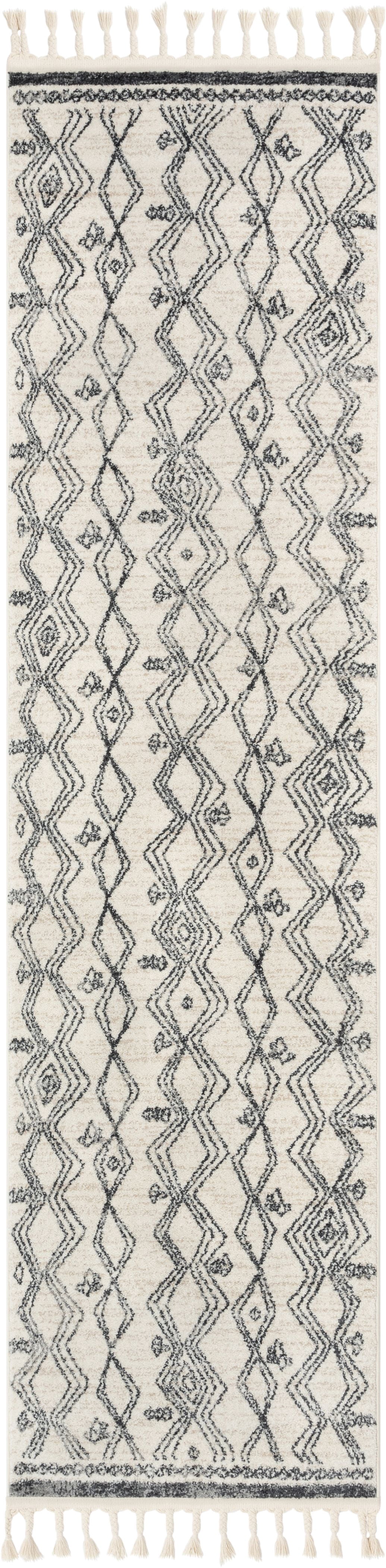 Well Woven Austen Ivory Geometric Tribal Area Rug 3'11" x 5'3"