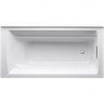 thumbnail image 2 of Kohler K-1125-Ra Archer Collection 72" Three Wall Alcove Soaker Bath Tub - White, 2 of 2