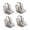 gray transparent, variant on 4Pieces Clear Shoe Protector Bags Dustproof Boot Covers Short Boot Organization Bag For Closet Storage Travel Essential