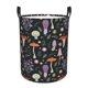 thumbnail image 1 of Balery Mushrooms Cesta de ropa redonda con asas, impermeable, independiente, para ropa, juguetes, dormitorio y familia-Medium, 1 of 6