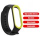 thumbnail image 5 of Correa de pulsera de silicona de doble color para Xiaomi Miband 3 4 (negro amarillo) Likrtyny Para estrenar, 5 of 6
