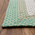 thumbnail image 2 of Super Area Rugs Country Braided Farmhouse Cotton Reversible Area Rug Green & Cream - Rectangle 3' X 5', 2 of 5