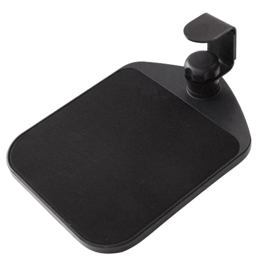Clamp Mouse Platform Clip on Mouse Pad Rotating 360 Ergonomic Mouse Tray Black 
