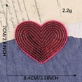 thumbnail image 6 of 10 Pcs Heart Shaped Embroidered Patches Iron On Patches Sequins Patches, 6 of 20