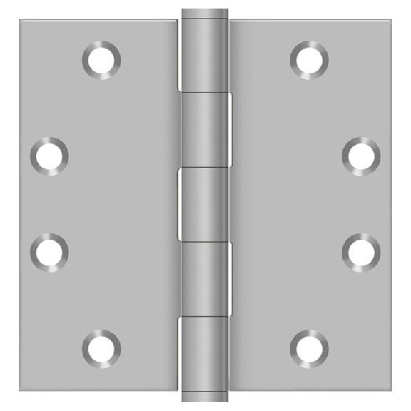 Deltana SS45U32D 4-1/2" x 4-1/2" Square Hinge; Satin Stainless Steel Finish