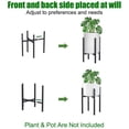 thumbnail image 4 of Soporte para Macetas de Metal, Soporte para Macetas Moderno Desmontable Ajustable con Ruedas, Capacidad de Carga de 50 Kg, Diseño Expandible, para Jardín, Patio, Balcón,, 4 of 9