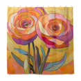 thumbnail image 2 of Yayeee Shower Curtain with Hooks 72"x72" Waterproof Fabric Bathroom Hanging Decor, Purple Abstract Floral, 2 of 5