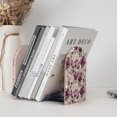 thumbnail image 6 of Picia Rose Flowers Pattern Wood Bookends for Shelves,Non-slip Bookends, Heavy Duty Wooden Bookend Support,1 Pair, 6 of 8