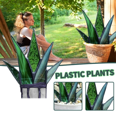 

WQQZJJ Home Decor Clearance Mini Colorful And Aloe Potted Plant Pot Potted Plant Decoration On Deals