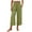 Green-01, variant on REALiKUN Capri Pants for Women High Waisted Wide Leg Linen Palazzo Trousers Pull On Elastic Smock Waist Loose Flowy Pants