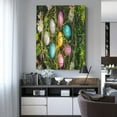 thumbnail image 4 of Kdxio colorful Easter eggs Pattern Canvas Wall Art 12x16 Inches - Waterproof HD Print Solid Wood Frame for Living Room & Bathroom,Vertical, 4 of 8