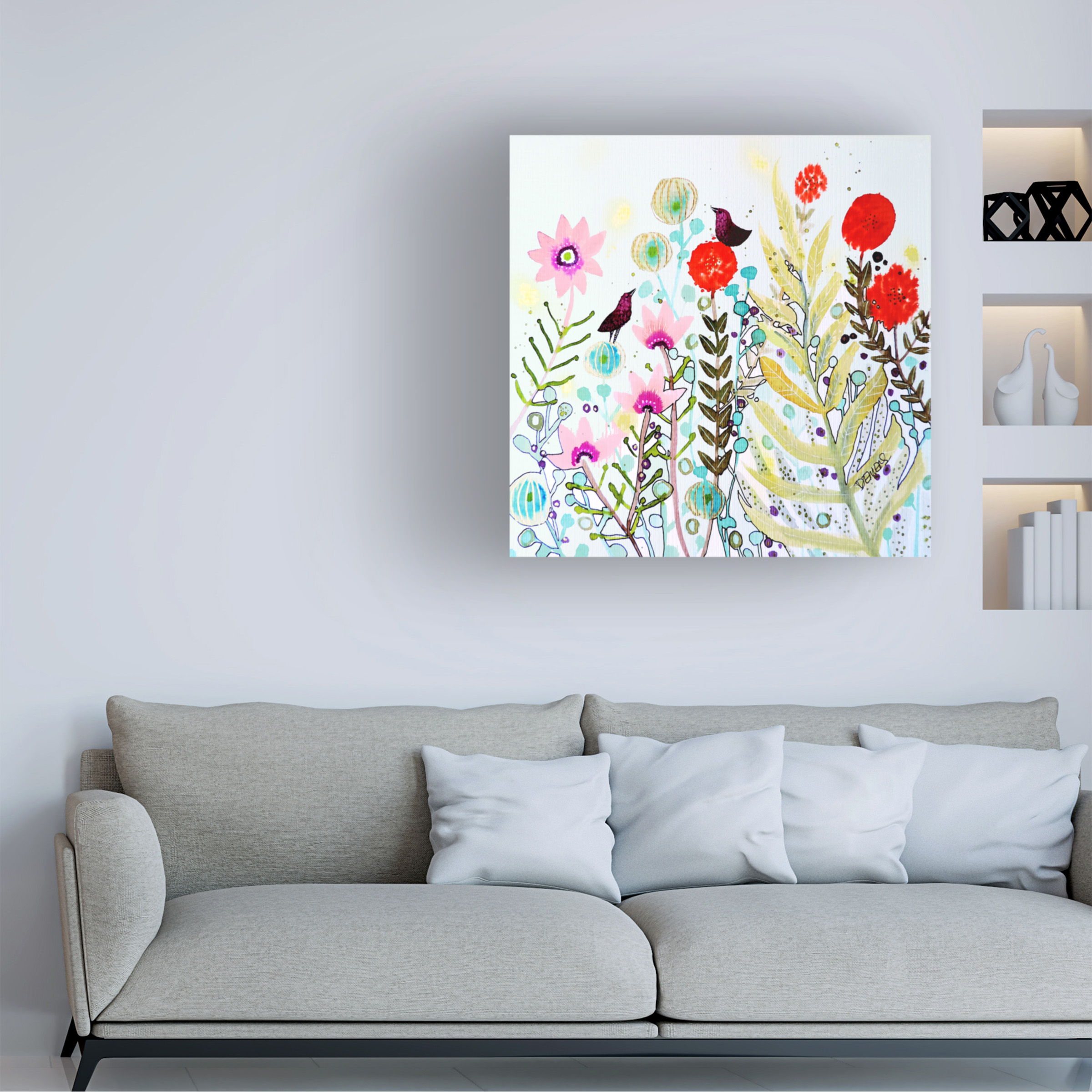 Sylvie Demers 'Se Faire La Cour' Canvas Art