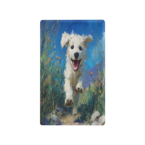 Light Switch Cover Switch Plate Outlet Cover Plug Cover for Electrical Unused Outlet Cover The Dog Is Running