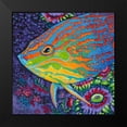thumbnail image 2 of Vitaletti, Carolee 15x15 Black Modern Framed Museum Art Print Titled - Brilliant Tropical Fish I, 2 of 5