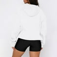 thumbnail image 4 of RPVATI Fleece Sweatshirts for Women Long Sleeve Hoodies Lightweight Plus Size Drop Shoulder Pullover Gym Clothes with Pockets White M, 4 of 8