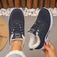 thumbnail image 6 of Uobin Women Winter Lace-Up Sneakers Warm Lined Thick Sole Casual Sports Shoes Fall Daily Wear, 6 of 7