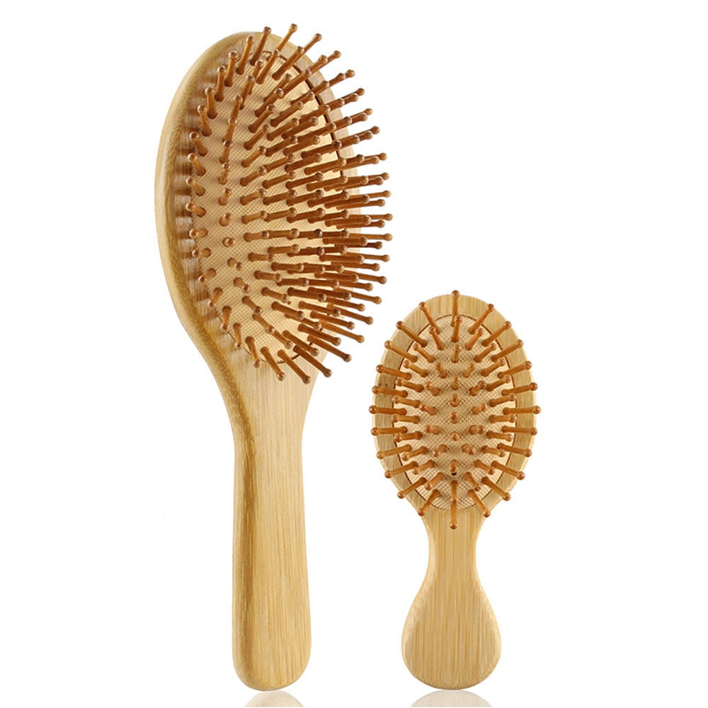 Mini Bamboo Hair Brush - Brush with Bamboo