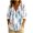 White-c, variant on Sexlip Casual Printed T-shirt Long Sleeve Lapel Button Comfortable Top Stylish and Fashionable for Daily Wear Home Work Relaxation Women’s Apparel White M