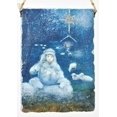 thumbnail image 4 of Roman Shepherd Boy with Sheep Hanging Plaque Christmas Ornament - 5", 4 of 6