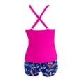 thumbnail image 4 of Womens Tankini Swimsuits 2026 Fashion Modest Deep V Neck Crossover Top with Swim Shorts Two Piece Bathing Suits Woman, 4 of 5