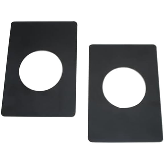 2pcs Door Knob Reinforcement Plate Door Handle Fixing Cover Filler Repair Backplate Stainless Steel Door Hole Deadbolt Cover Plate (Black)$$Tools & Hardware Other