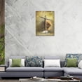 thumbnail image 5 of HFDF Lion Kg and Lamb the Cross Wall Art Decor Jesus Cross Christian Religious Patg Canvas Prt Vtage Christ Poster Artwork Farmhouse Decorations for Bedroom Livg Room es 8x10inch Framed, 5 of 6