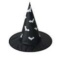 thumbnail image 2 of Fiudx Sombrero de Bruja de Halloween, Diseño de Gancho para Colgar, Decoración Espeluznante para Jardín, Material de Tela, Resistente a La Intemperie, Uso En Exteriores, Perfecto para Fiestas, Mascar, 2 of 5