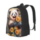 thumbnail image 1 of Balery Elegant Cute Panda Sunflower Mochila para hombre y mujer - Tela Oxford 600D resistente - Gran capacidad, resistente al agua, ideal para la escuela, viajes y senderismo, 1 of 6