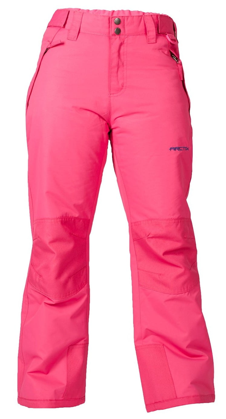 Arctix Youth Snow Pants with Reinforced Knees and Seat Fuchsia, M