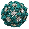 thumbnail image 1 of Minnieouse Ramo de simulación de satén de bajo mantenimiento, durabilidad duradera para ramos de boda, ramo de novia Ropa, zapatos y accesorios Miscelánea verde negro, 1 of 6