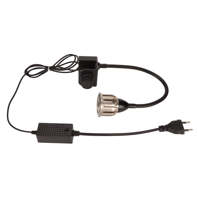Foco para pecera, luz LED de cuello de cisne profesional de alto brillo para pecera plantada, enchufe europeo de 100-240V
