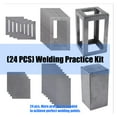thumbnail image 6 of 24Pcs Welding Practice Steel Plates for MIG TIG Gas Brazing Training, 6 of 10