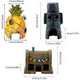 thumbnail image 2 of Aquarium Jewelry Set, 3 Pieces Resin Aquarium Decoration, Home Aquarium Ornament, High Degree of Simulation, Easy to Clean, Aquarium and Home Decoration, 2 of 5