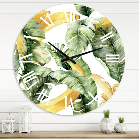 Designart 1 in Quartz Coastal Wall Clock