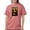 Crimson Red, variant on CafePress - Pandemic Mona Lisa T Shirt - Womens Comfort Colors® Shirt