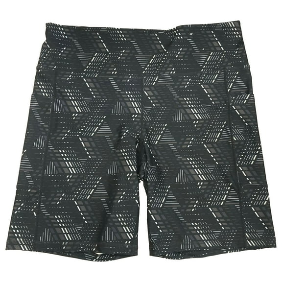 Xersion Womens Black Athletic Bike Shorts 10 inch High Rise 3X