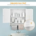 thumbnail image 6 of Costway Wall Mounted Bathroom Medicine Cabinet Storage Cupboard w/ Towel Bar, 6 of 12