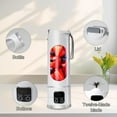thumbnail image 5 of Digital Display Juicer, Digital Multimode Juicer Blender, Portable Blender, 3 Speed Portable Juicer Fruit Mixers, Small Blenders, USB Rechargeable Multi-mode Juicer Mixer for Home/Travel/Office, 5 of 9