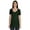 Dark Green, variant on Basic U Neck Summer T-shirt Short Sleeve Plain Cotton Tshirt Womens