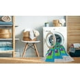 thumbnail image 2 of Ahgly Company Machine Washable Indoor Rectangle Transitional Steel Blue Area Rugs, 8' x 10', 2 of 7