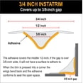 thumbnail image 3 of Cinta selladora flexible autoadhesiva InstaTrim 1,9 cm x 3 m marfil, 3 of 8