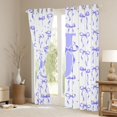 thumbnail image 3 of Manfei Kawaii Bow Personalized Initial J Blackout Curtains Set of 2 (52x84 Each) for Girls,Polka Dots Bowknot Alphabet Window Curtains for Kids Teens,Ultra Soft Home Decor, 3 of 6