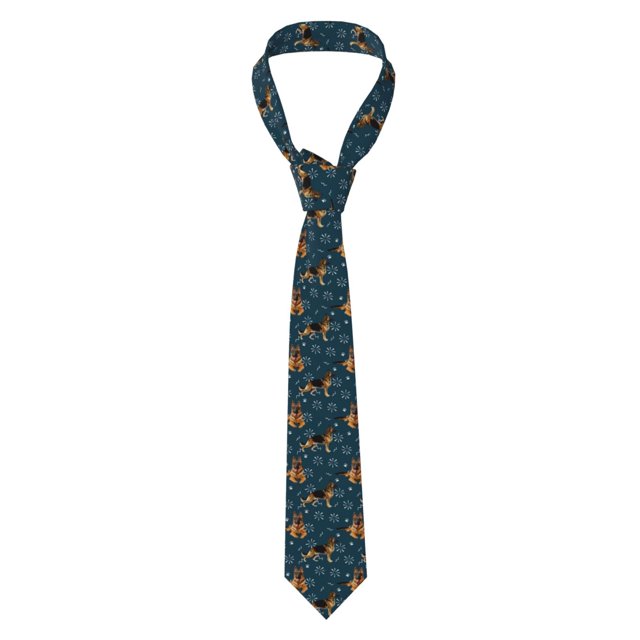 Fotbe German Shepherd Dog Corbata Clásica para Hombre con Estampado – Corbata de Seda Jacquard Tejida, para Negocios, Bodas y Eventos Formales