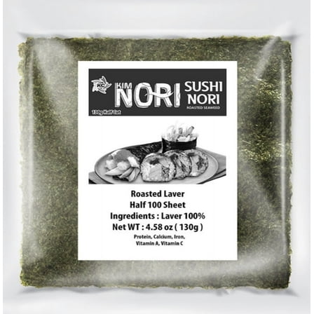 Sushi Nori Seaweed Sheets - 100sheets (Half-cut , 130g)