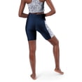 thumbnail image 2 of Women's Certo Navy Dallas Cowboys High Waist Logo Two-Pocket Biker Shorts, 2 of 2