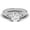 White, variant on Vintage 10K/14K/18K Solid White Gold Diamond Ring Round Certified Moissanite Engagement Ring Wedding Band Ring for Women