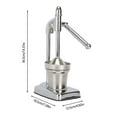 thumbnail image 4 of Manual Stainless Steel Juicer Hand Press, Heavy Duty Countertop Squeezer – For Fresh Lemonade Orange Juice, Easy to Clean for Home Use,Green, 4 of 9